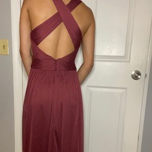 Wine colored formal dress